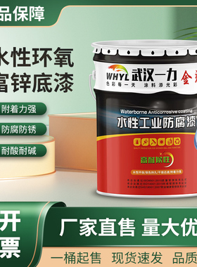 一力水性环氧富锌底 无机 云铁酸氟碳漆 丙聚 烯氨酯漆工业防腐漆