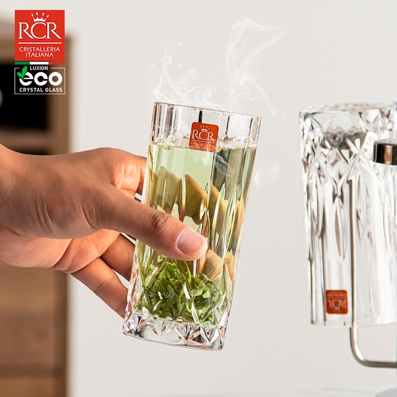 意大利进口RCR大容量水晶玻璃耐热水杯家用泡茶杯果汁杯啤酒杯