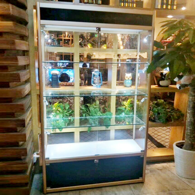 玻璃柜子培训机构荣誉产品奖品奖杯奖牌展示架积分兑换礼品展示柜