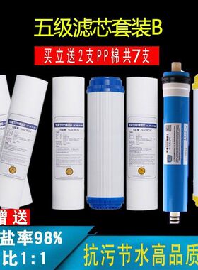适用于澳士顿净水器反渗透O水机AOSD-R纯五级活P棉P性炭通用滤芯