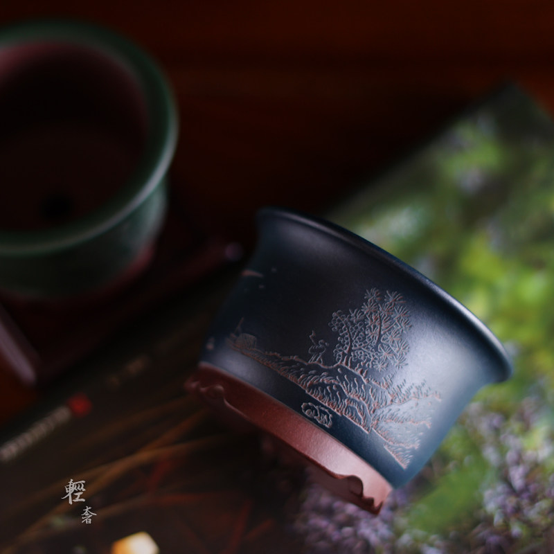 奢轻粉浆小金钟 山水紫砂菖蒲盆 多肉盆 迷盆你 景天盆 姬月季盆
