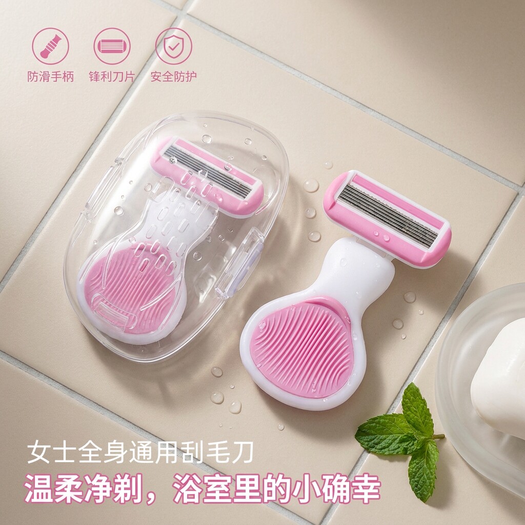 【夏季爆款】无痛刮毛刀腋毛剃毛器阴部剃毛器女士全身用6层刀片