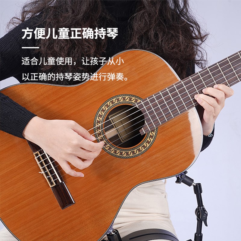 巧乐匠古典民谣木吉他琴枕吸盘腿部托架万向调节指弹演奏省力支架