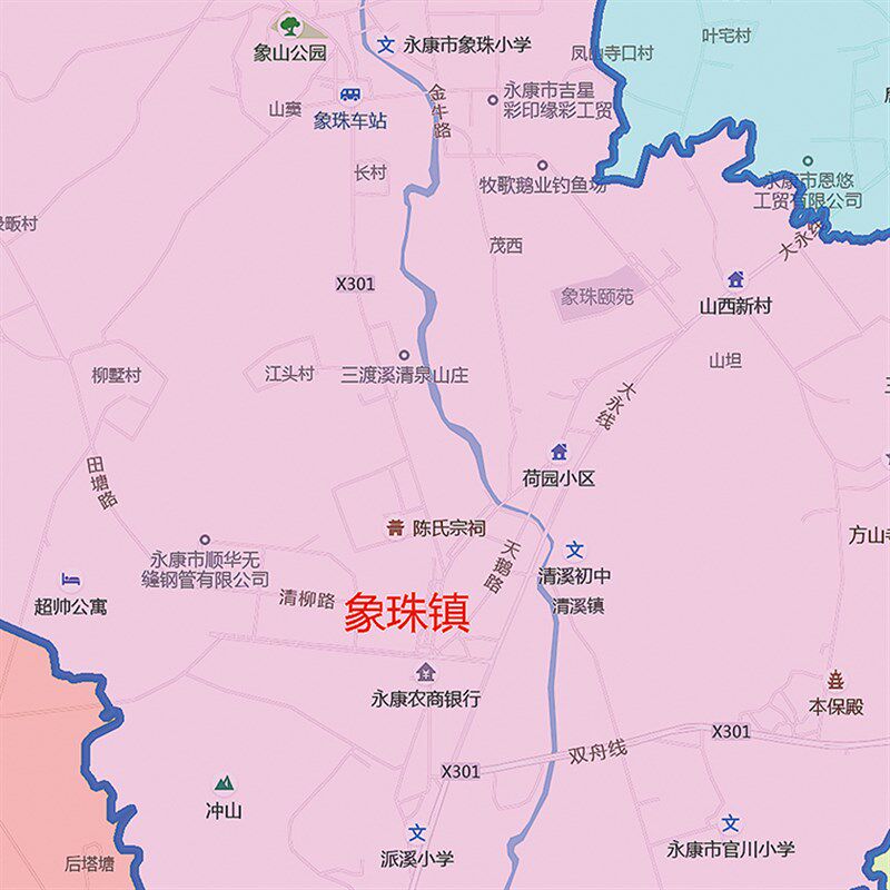 202墙新款永康市地图贴图办公室挂图高清防水1壁贴超大画饰装定制