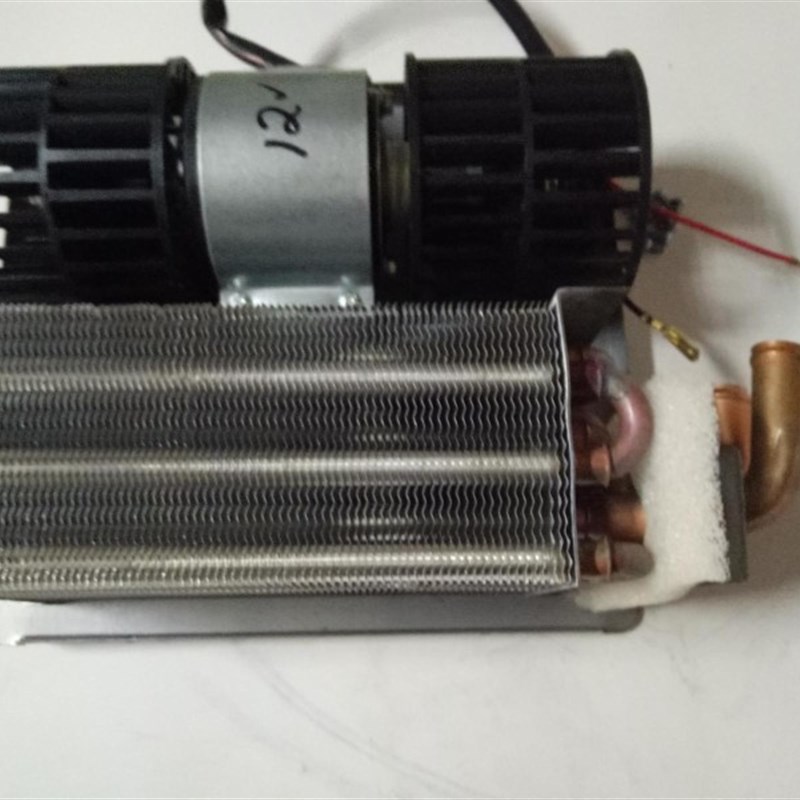 货车水箱暖风机五菱宏光改装取暖器水暖强风小四孔12V24V加热器