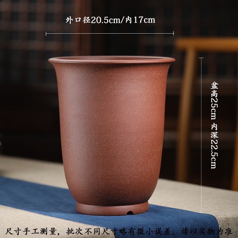 清香阁紫砂朱永南全绿工鱼子泥金钟花桌室内建兰蕙兰盆盆面手植花