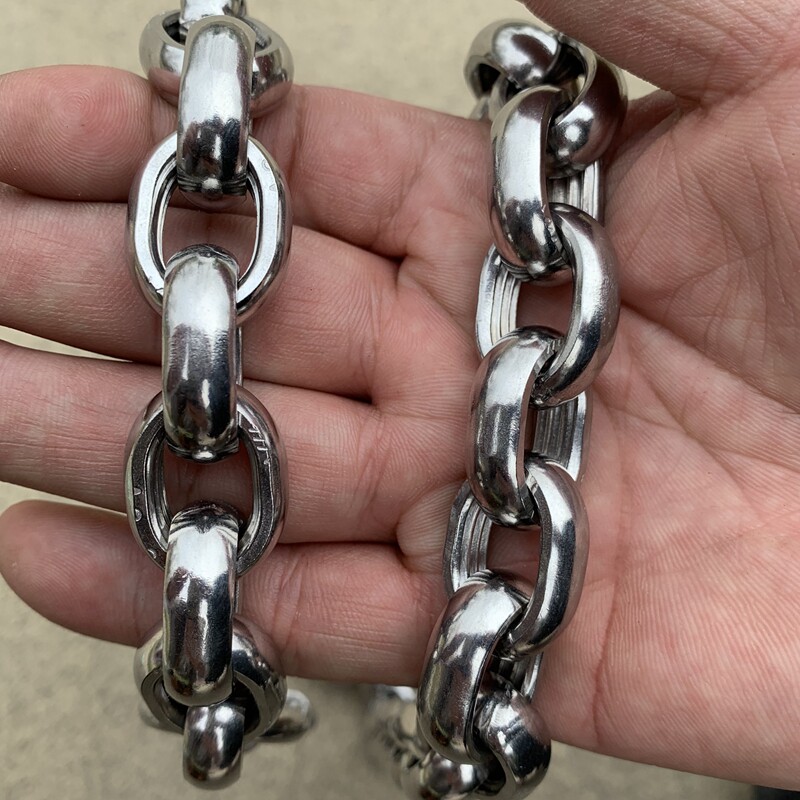 8毫米圆面罗威纳卡斯罗中大型犬狗引链钢04不锈3拴牵绳杜高遛狗链
