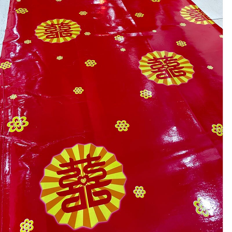 新款结婚喜字地板革 加厚红色桃心婚房装饰家用地贴PVC多次性油布