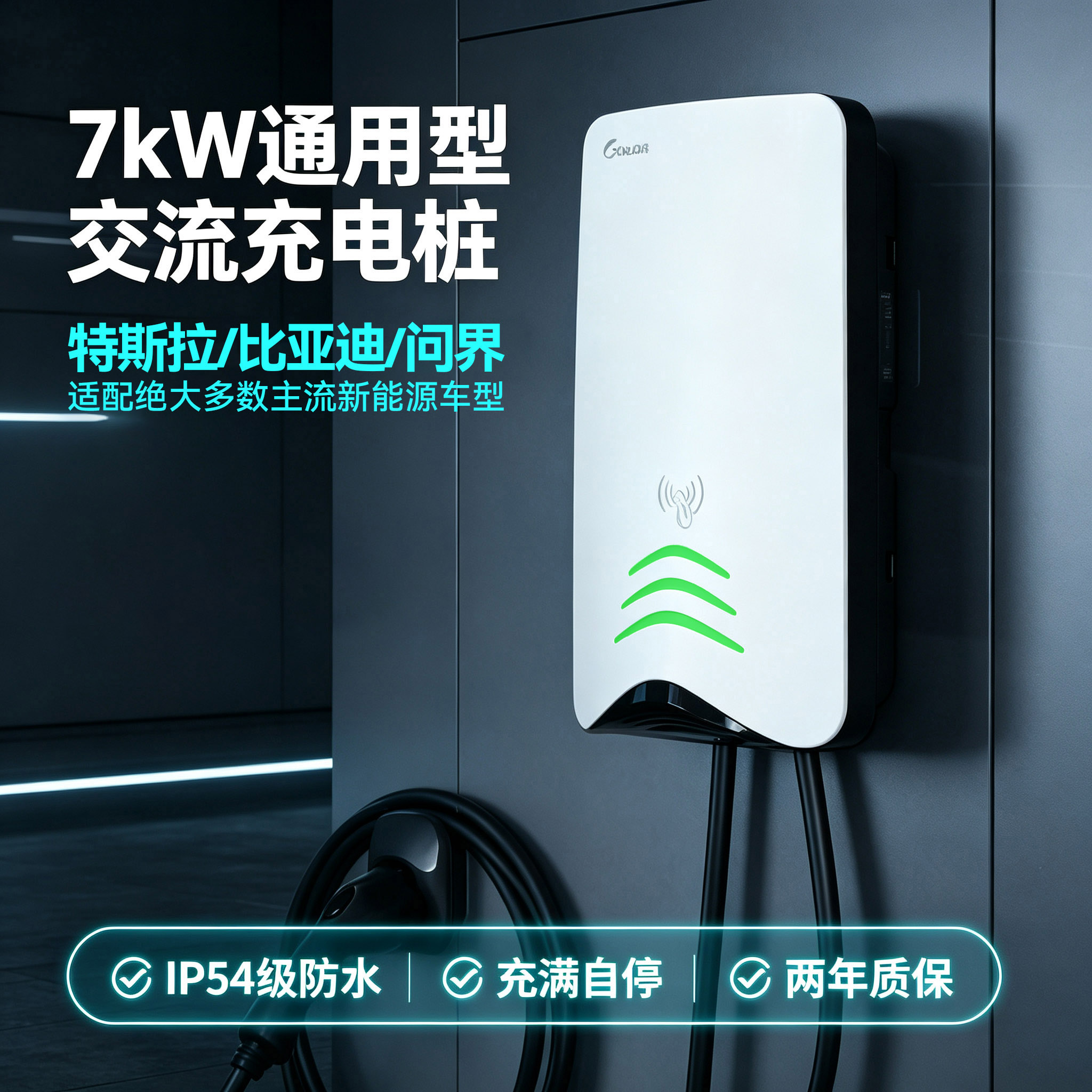 GOLDR7KW家用充电桩12重防护质保