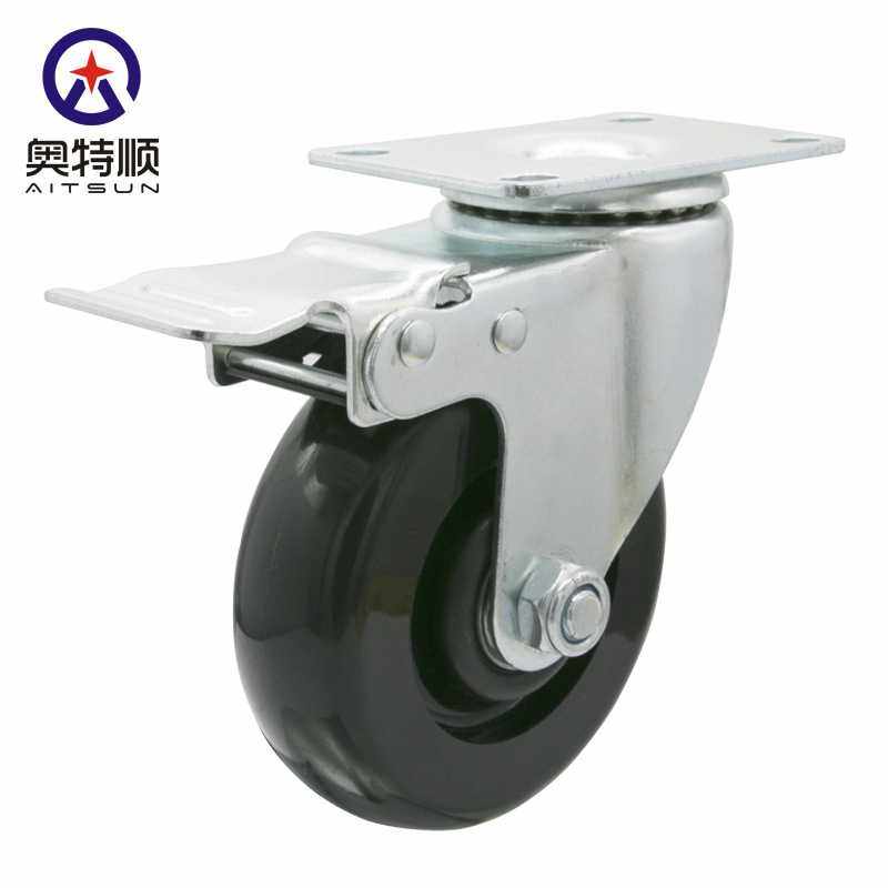 4寸PP万向轮活动无刹车货架轮子工业机柜平板车小推车黑色脚轮子,基础建材,脚轮/万向轮,淘宝优惠券,粉丝福利购,淘宝优惠卷