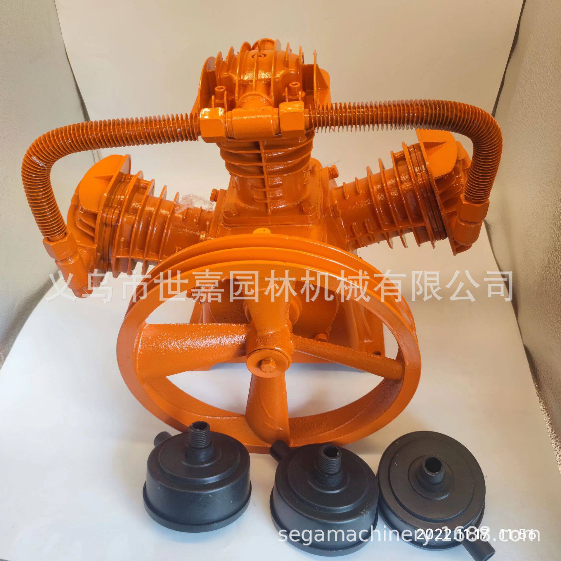 空压机机头双缸三缸高压气泵泵头空气压缩机配件7.5KW4KW缸头通用