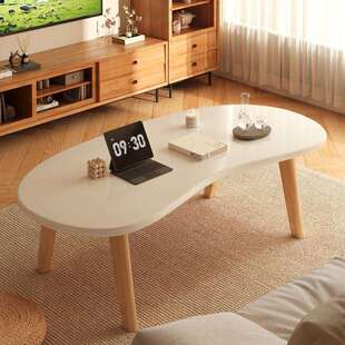 可折叠茶几客厅家用实木腿茶桌2025新款高端阳台飘窗桌炕桌小桌子