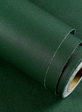 墨绿色贴纸1.2米宽背景墙壁纸自粘墙面翻新墙贴 卧室客厅墙纸绿色