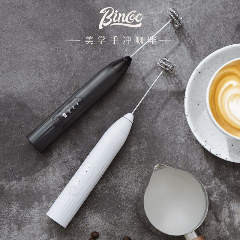咖啡打泡器奶泡机家用电动迷你打蛋器牛奶盖搅拌棒打发器打奶泡器