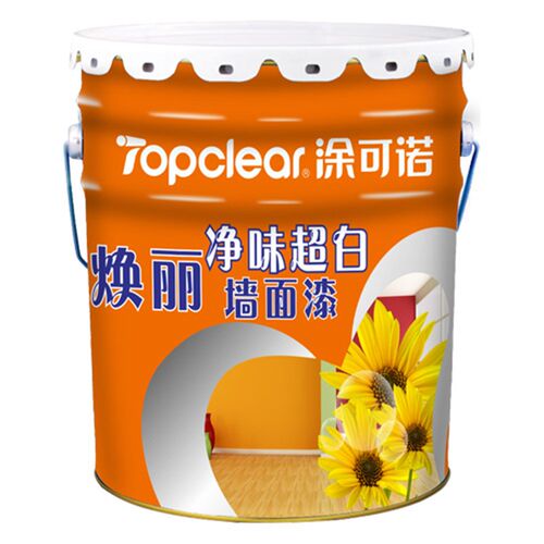 涂可诺焕丽净味超白内墙乳胶漆环保超白耐擦洗墙面漆 防水乳胶漆
