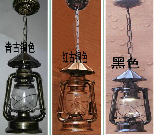 马灯吊灯复古怀旧灯具灯饰中式铁艺煤油灯老式工业创意LED仿古灯