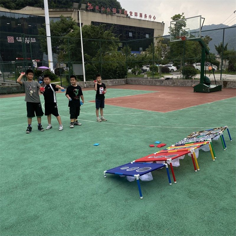 儿童沙包投掷架幼儿园室内外游戏道具感统训练器材帆布150克沙包 - 实物图