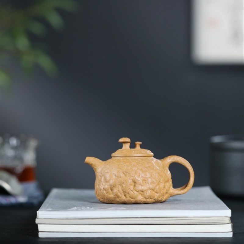 紫砂壶供春壶纯手工茶具段泥家用红降坡200毫升紫砂段泥原矿泥料