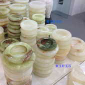 天然玉石烟灰缸烟缸原石复古创意个性 摆件阿富汗 潮流家用客厅中式