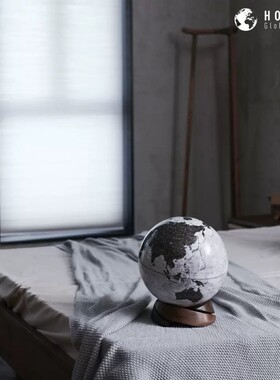 宏微地球书房客厅办公室样板间地球仪摆件复古地球仪开业乔迁礼品