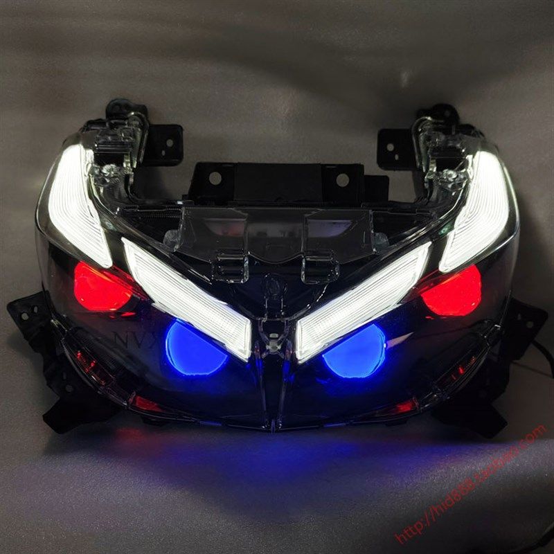 适用于新老款NVX155前大灯改装LED矩阵双光透镜升级激光灯泡总成,摩托车/装备/配件,摩托车车灯,淘宝优惠券,粉丝福利购,淘宝优惠卷