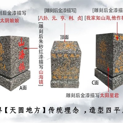 山海镇泰山原石切割成型雕刻 后土之位室内外摆件 麒麟山海镇石头