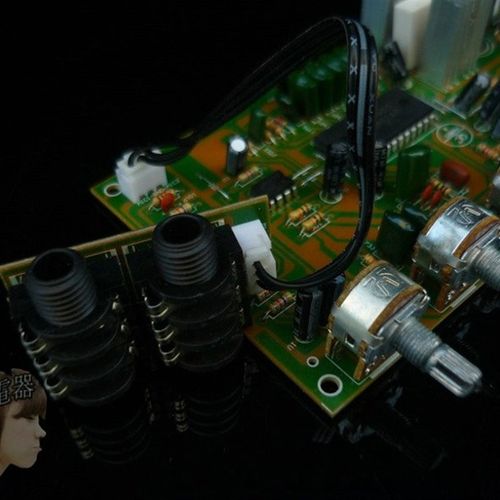 卡拉OK板混响板M65831话筒板带4558前级放大效果超PT2399