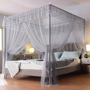 2022新款 1.8米加厚加密帐子支架 高级蚊帐卧室家用落地单双人1.5m