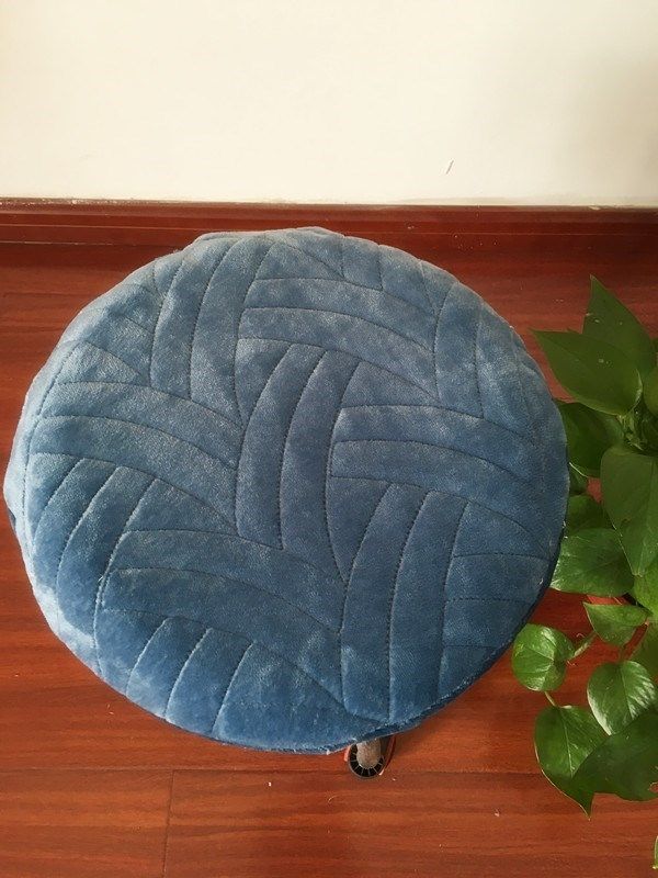 圆凳垫单人棉麻办公圆凳子圆形坐垫园坐垫沙发办公室套子梳妆台靠