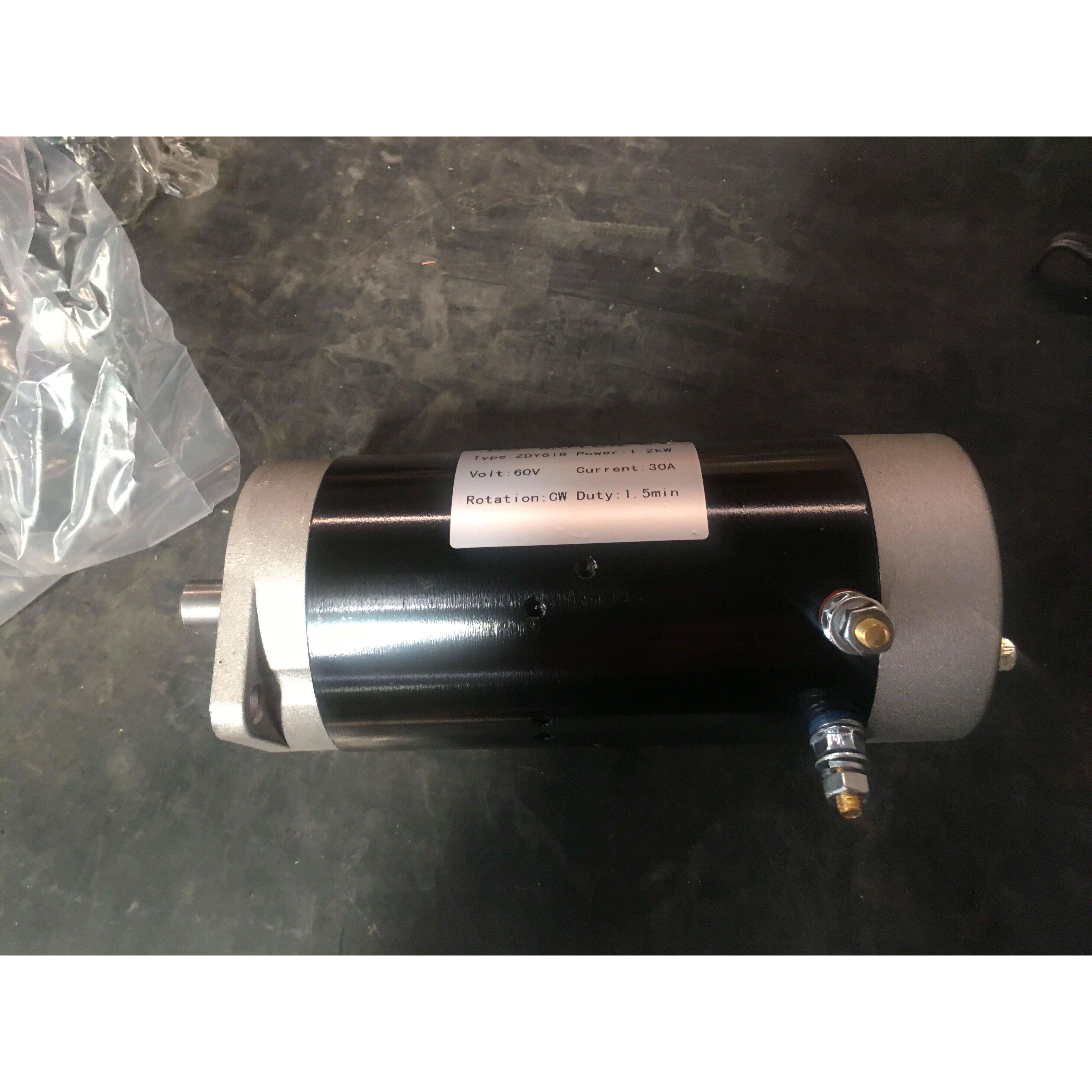 三轮摩托车电动汽车电控液压倾卸动力单元电机12V48V60V72V800W1.