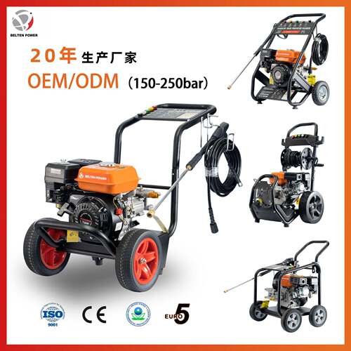 工厂定制180bar250bar汽油压清洗机家用商用洗车机铜泵3000psi