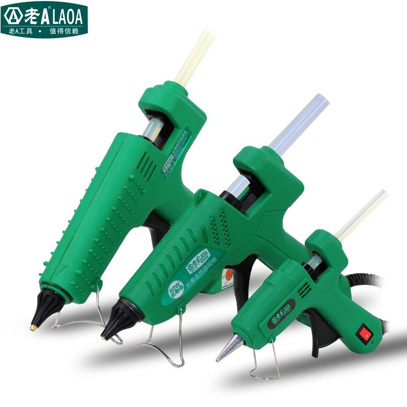 老A 热熔胶枪25-60-100-150W万用热溶胶枪胶棒手工塑料制作热胶枪
