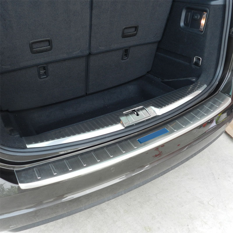 适用于大众新夏朗不锈钢内外精品护板后尾门踏板夏朗不锈钢后杠条