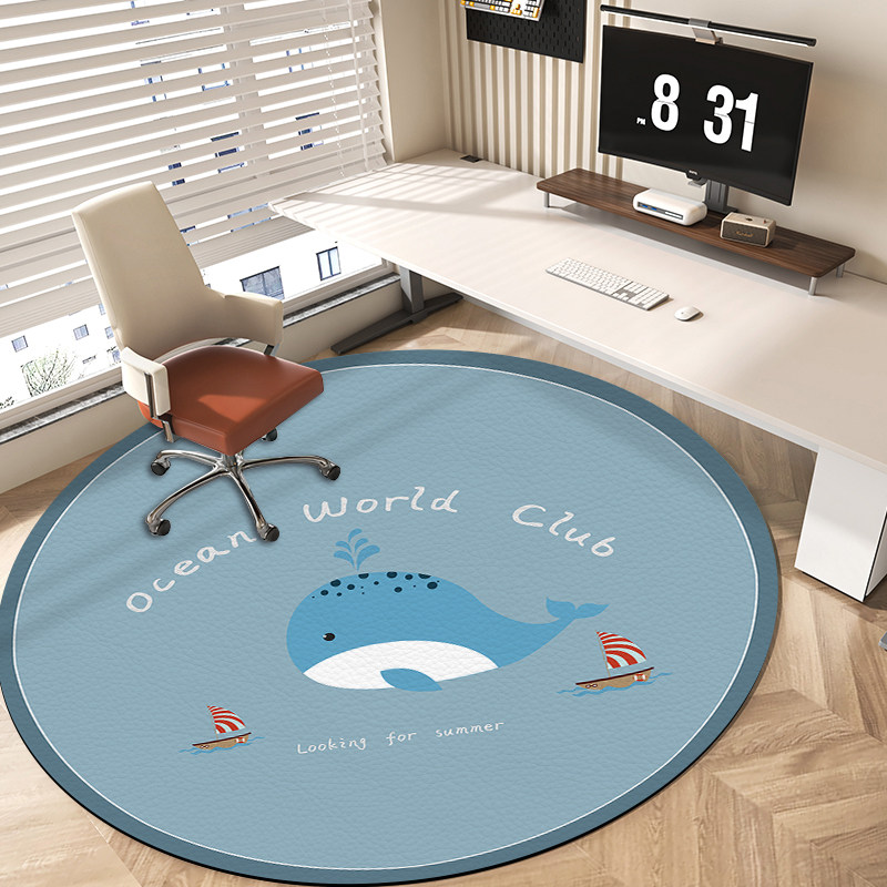 儿童卡通圆形转椅地垫防水可擦洗学习桌学习椅地垫转椅地毯防滑垫,居家布艺,转椅地垫,淘宝优惠券,粉丝福利购,淘宝优惠卷