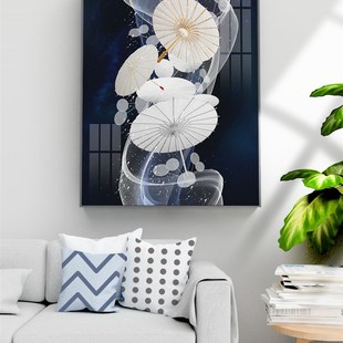 电表箱装饰画客餐厅卧画竖款盖板免打孔墙壁电闸掀竖版款挂画遮挡