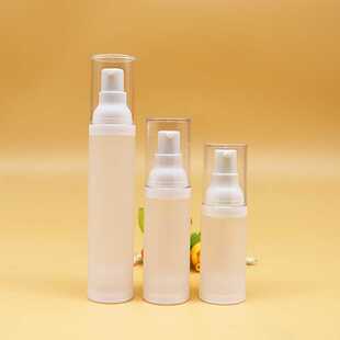 现货供应PP磨砂真空瓶 乳液瓶 喷雾瓶15 20 30ml 50ml分装瓶