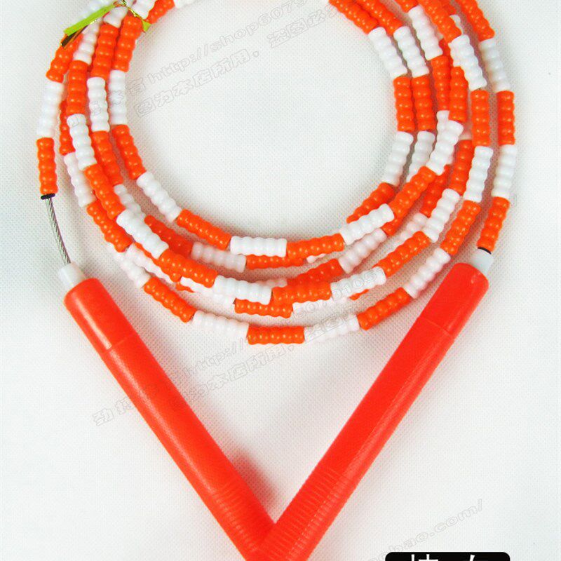 绳彩飞扬4米5米6米7米10米钢丝芯竹节跳绳 团体群体交互8字长跳绳