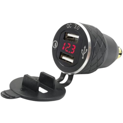 适用宝马R1250GS/ADV/F750GS/F900XR改装点烟器转换USB快充双接口