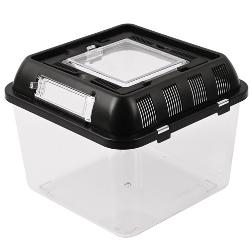 带盖子亚克力爬虫饲养盒爬宠乌龟角蛙螃蟹蜘蛛蛇宠物观察养殖龟盒