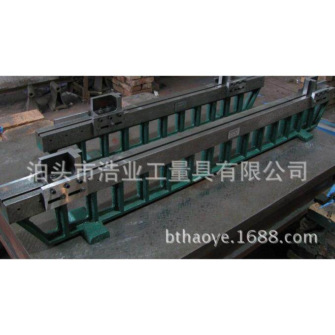 1.5米 铸铁桥型平尺价格 DING ZUO 铸铁桥型平尺规格 人工刮研