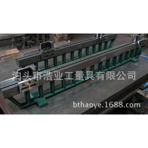1.5米 铸铁桥型平尺价格 DING ZUO 铸铁桥型平尺规格 人工刮研