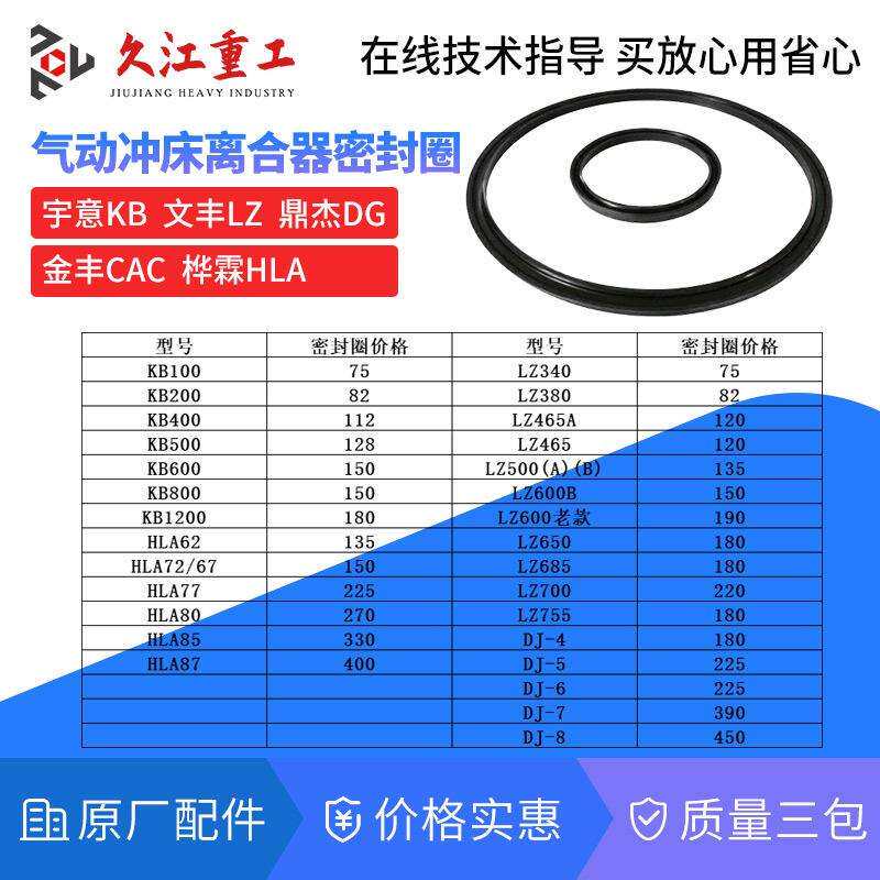 气动冲床配件离合器密封圈 金丰文丰 协易鼎杰宇意离合器总出油封