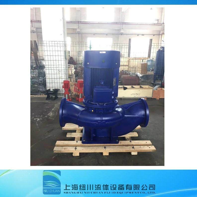 供应上海纽川厂区供水循环ISG250-31立式单级增压泵材质铸铁