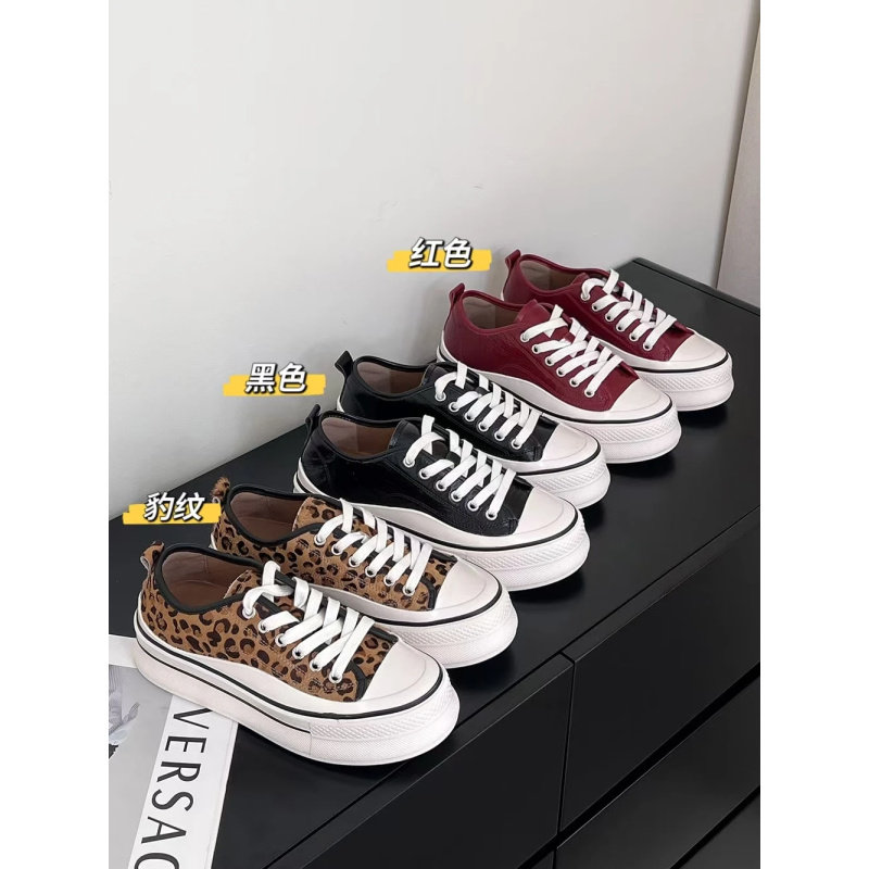 【大L外贸专属】SACHA品牌真皮时尚百搭厚底休闲鞋BTSP-8218-1,女鞋,休闲板鞋,淘宝优惠券,粉丝福利购,淘宝优惠卷