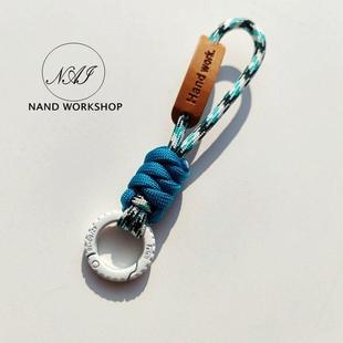 炼 车钥匙炼 高级防丢创意小 钥匙扣挂绳皮质可携式 NAI原创升级版