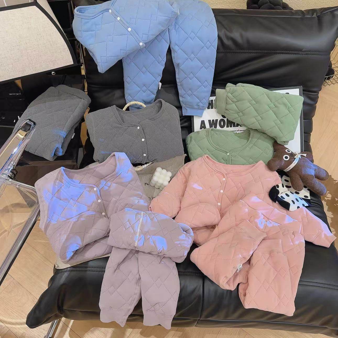 儿童保暖校服内胆套装学生秋冬加厚棉衣外套女宝宝三层夹棉打底裤,童装/婴儿装/亲子装,家居服套装,淘宝优惠券,粉丝福利购,淘宝优惠卷