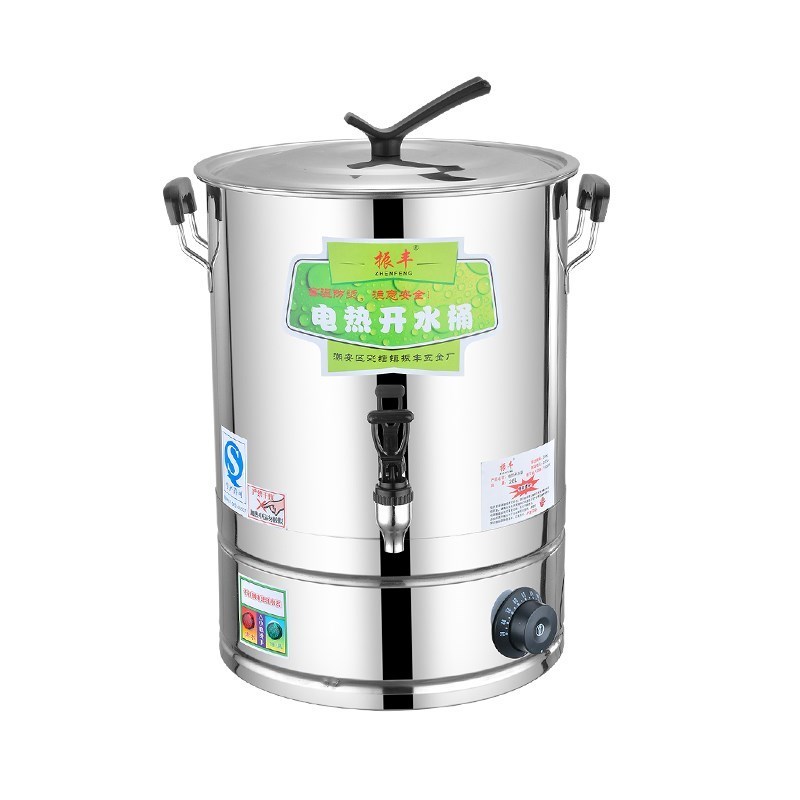 。60L电热水桶商用大容量防干烧煮粥工厂汤锅不锈钢移动烧水自动