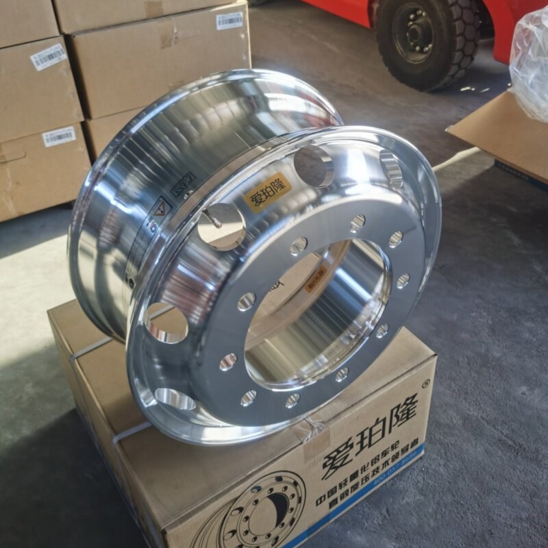 锻造卡车货车半挂车客车镁铝合金车轮轮毂爱珀隆铝圈12R*22.5
