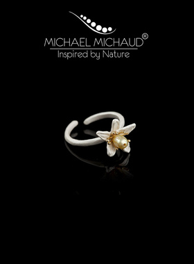 小众设计橙花开口戒指情人节礼物