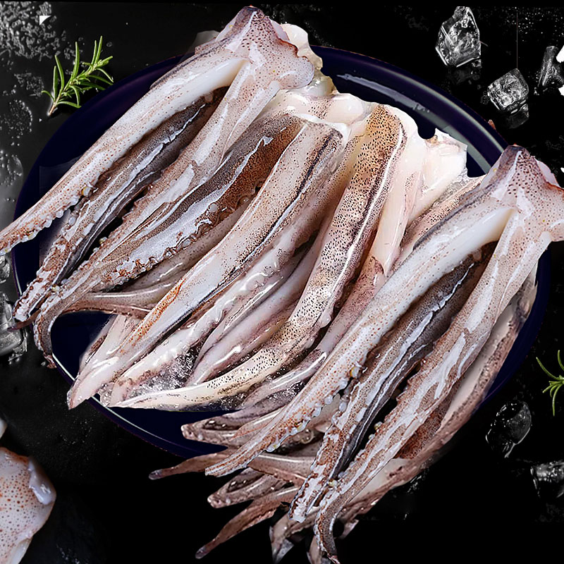 冷冻鱿鱼须鲜活冷冻尤鱼串腿生鲜章鱼二本足海鲜水产鱿鱼250g*8袋